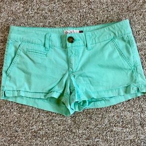 SO Green Shorts, Sz 5, 2” inseam